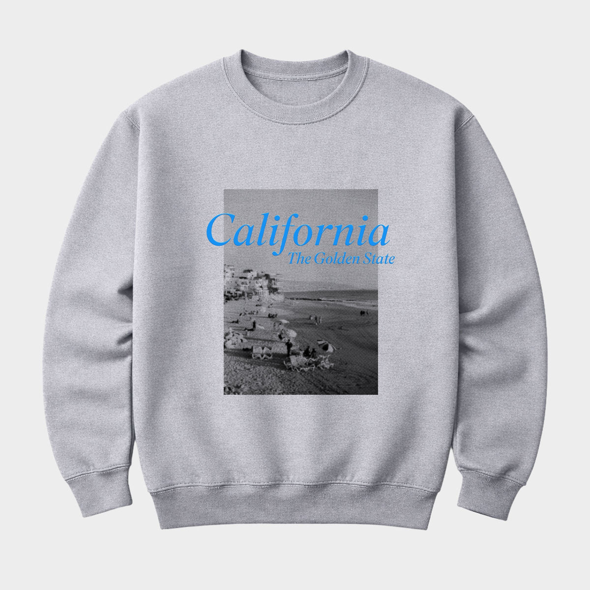 California Golden State Puff Print - Men's Graphic Sweatshirt