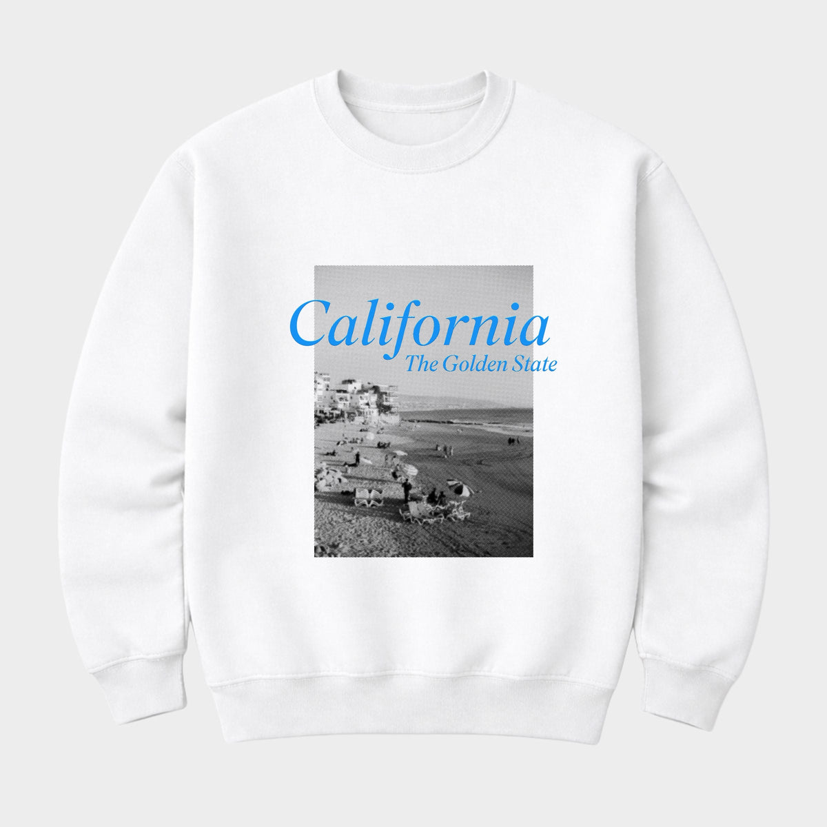 California Golden State Puff Print - Men's Graphic Sweatshirt