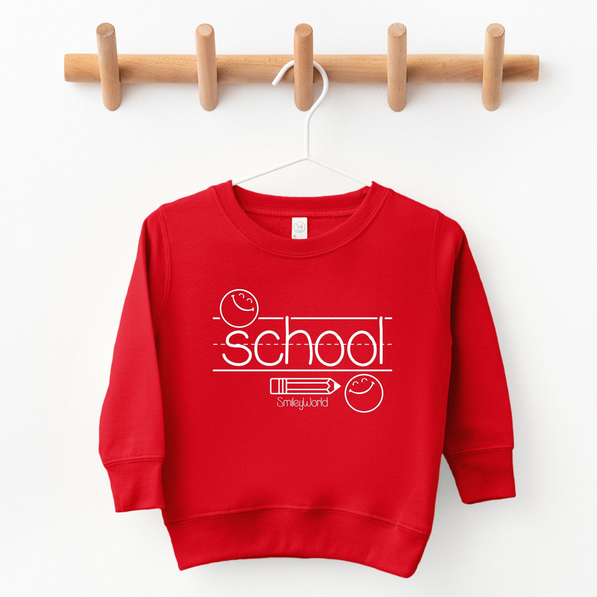 SmileyWorld School Handwriting Lines - Toddler Graphic Sweatshirt