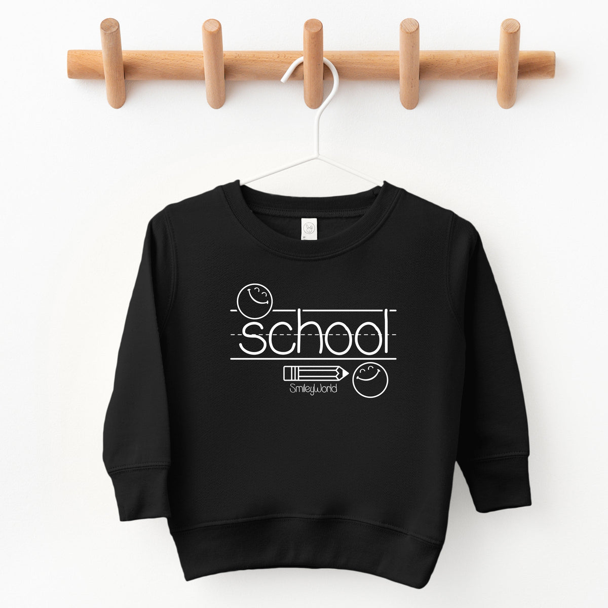 SmileyWorld School Handwriting Lines - Toddler Graphic Sweatshirt