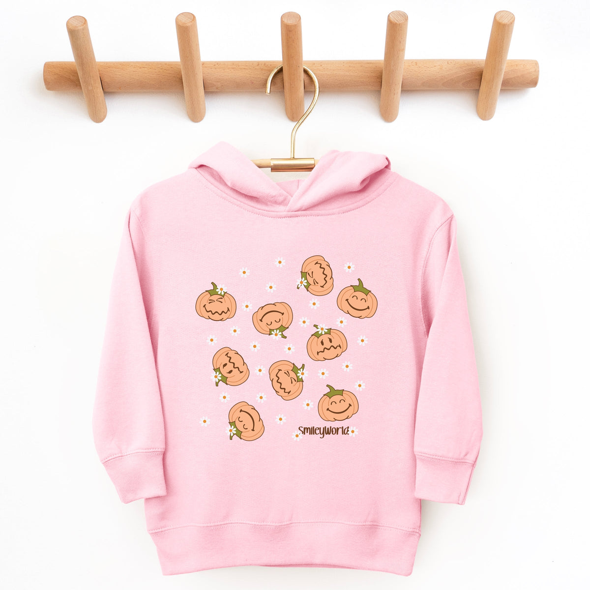 SmileyWorld Pumpkin Collage Daisies - Toddler Hoodie