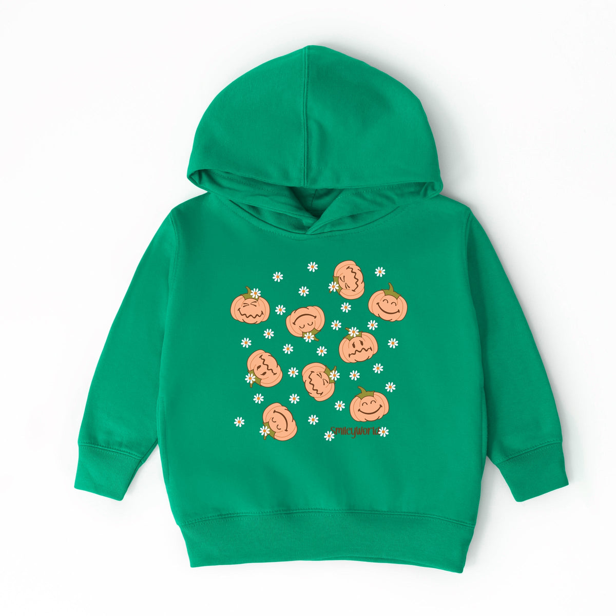SmileyWorld Pumpkin Collage Daisies - Toddler Hoodie