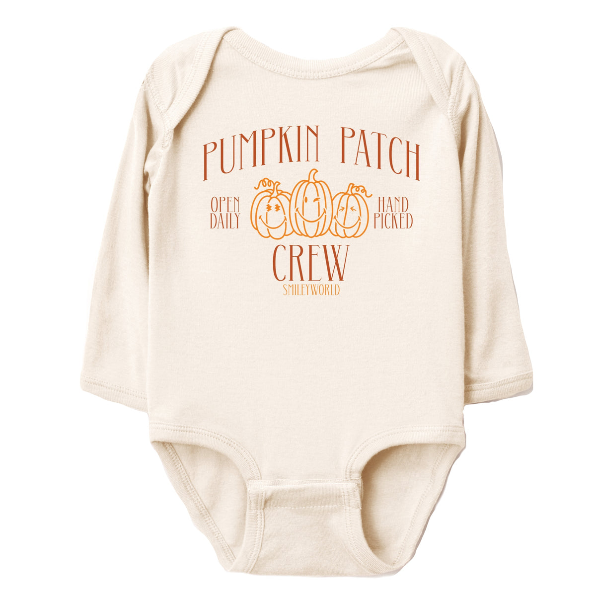 SmileyWorld Pumpkin Patch Crew - Baby Long Sleeve Bodysuit