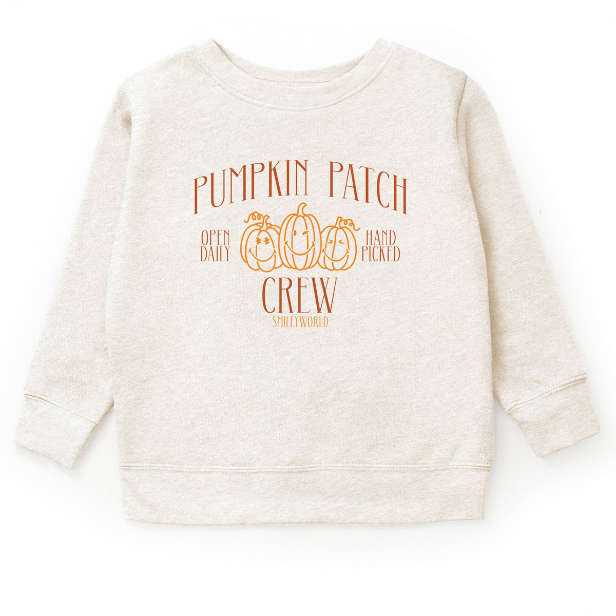 SmileyWorld Pumpkin Patch Crew - Toddler Graphic Sweatshirt and Youth Graphic Sweatshirt