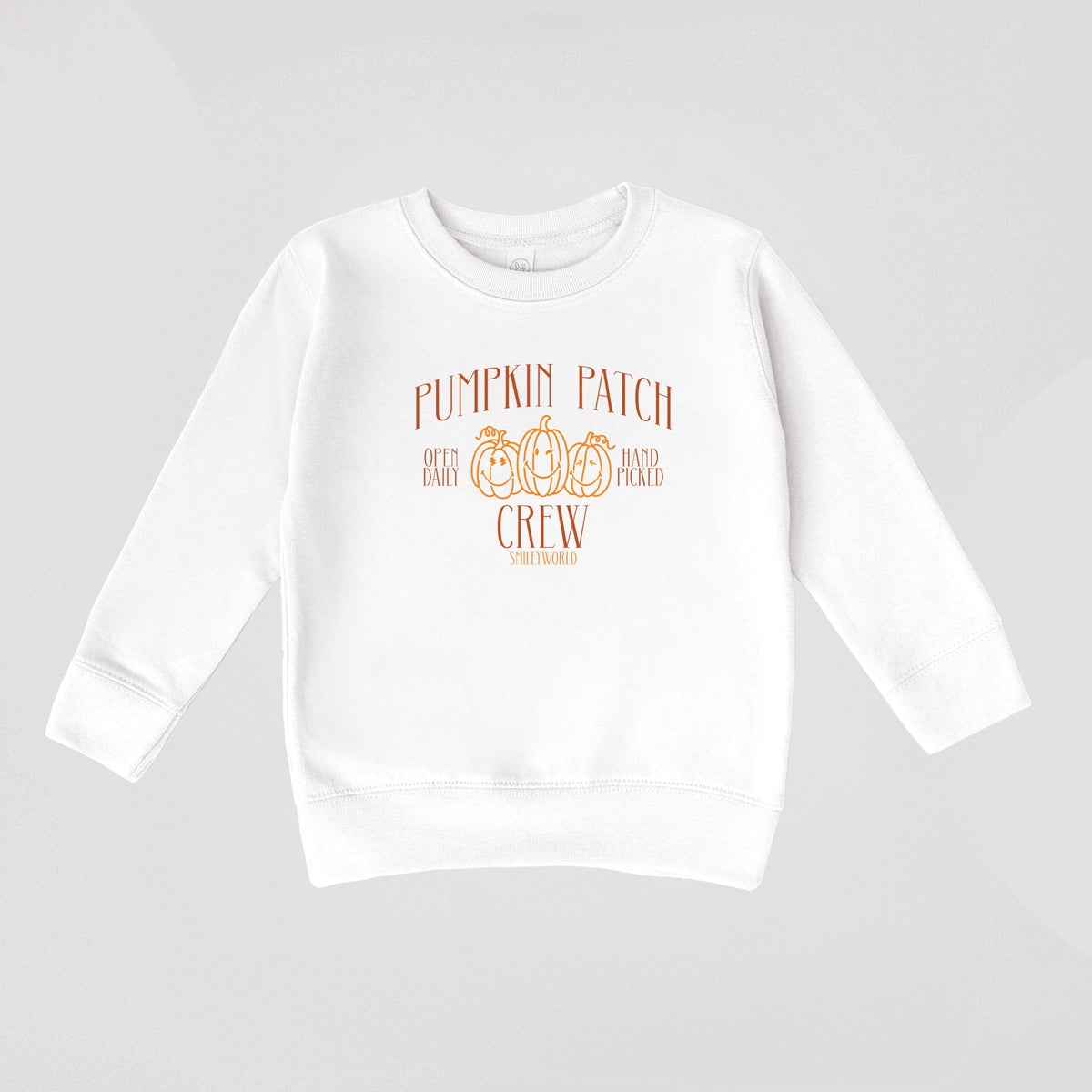 SmileyWorld Pumpkin Patch Crew - Toddler Graphic Sweatshirt and Youth Graphic Sweatshirt