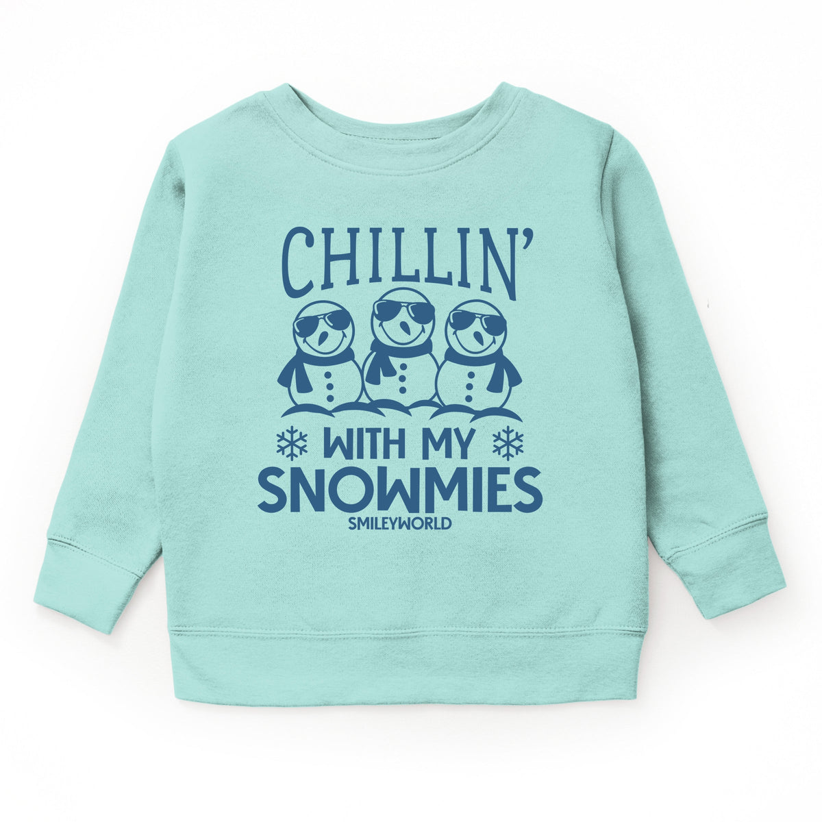 SmileyWorld Chillin' With My Snowmies - Toddler Graphic Sweatshirt and Youth Graphic Sweatshirt