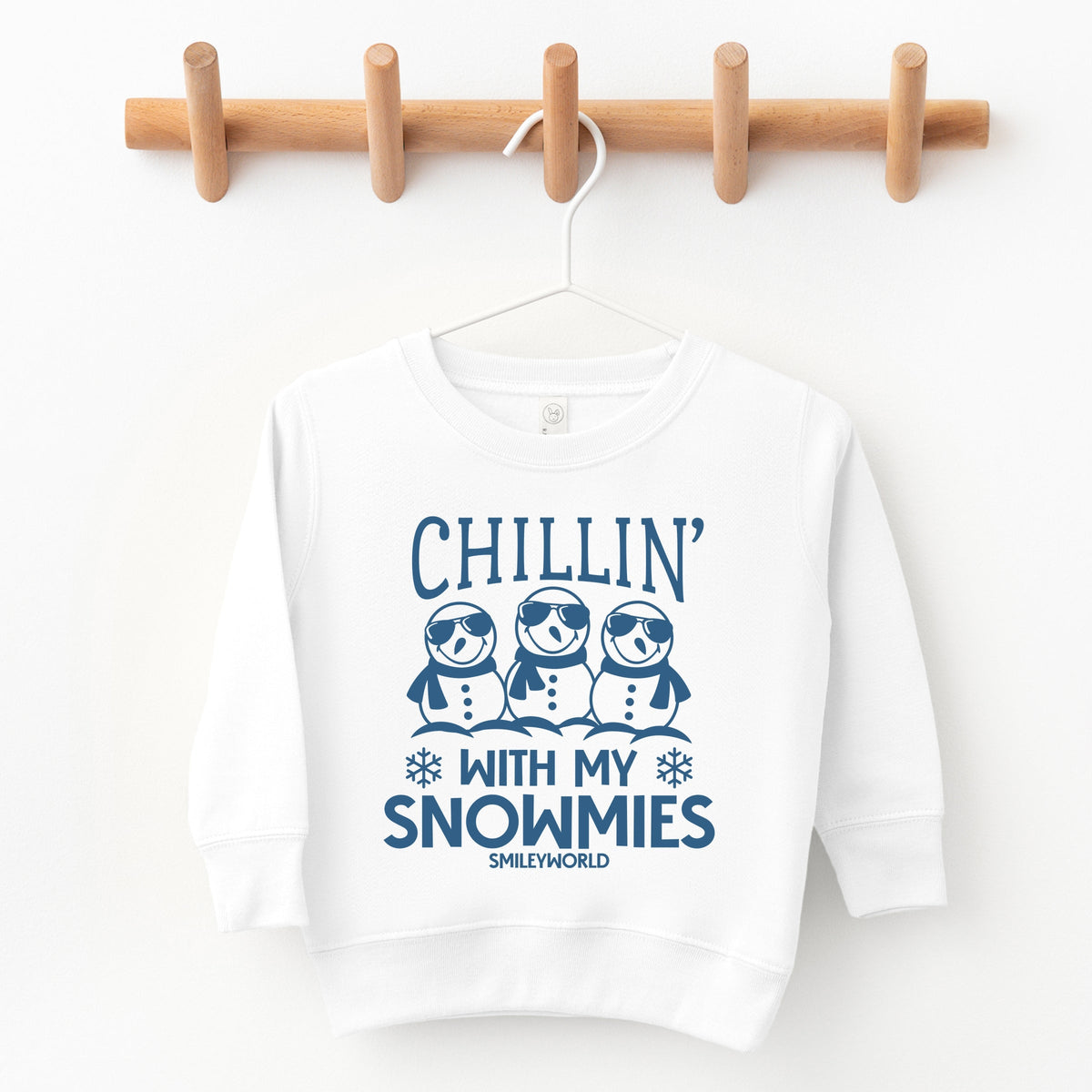 SmileyWorld Chillin' With My Snowmies - Toddler Graphic Sweatshirt and Youth Graphic Sweatshirt
