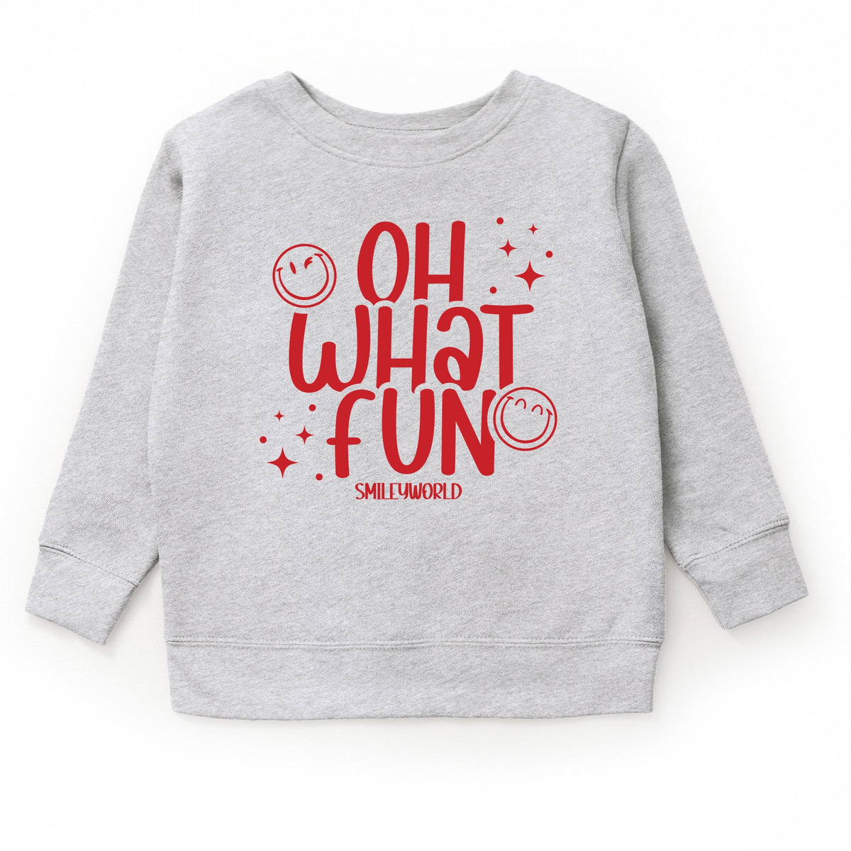SmileyWorld Oh What Fun - Toddler Graphic Sweatshirt and Youth Graphic Sweatshirt