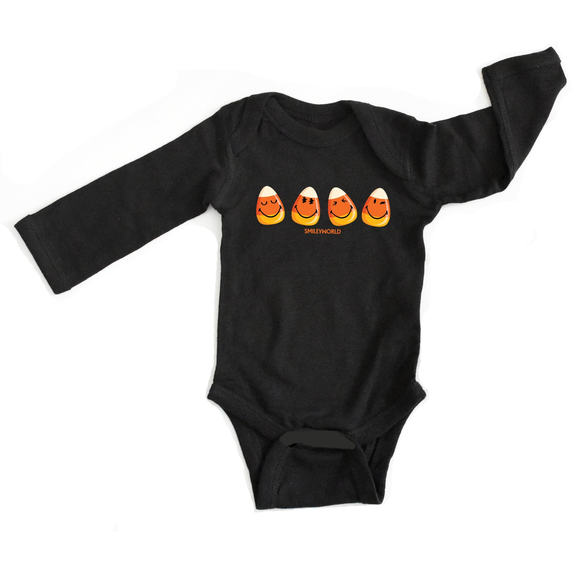SmileyWorld Candy Corn Smiles - Baby Long Sleeve Bodysuit