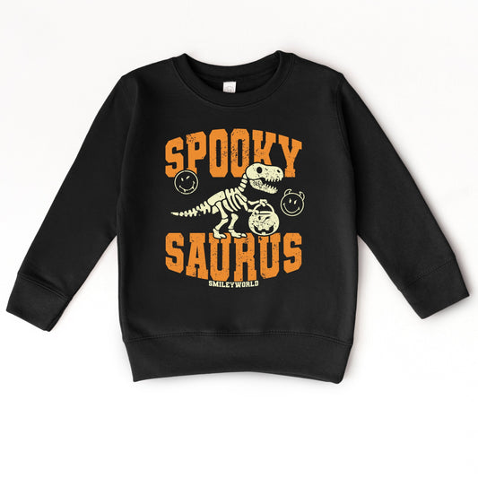 SmileyWorld Spooky Saurus - Toddler Graphic Sweatshirt and Youth Graphic Sweatshirt