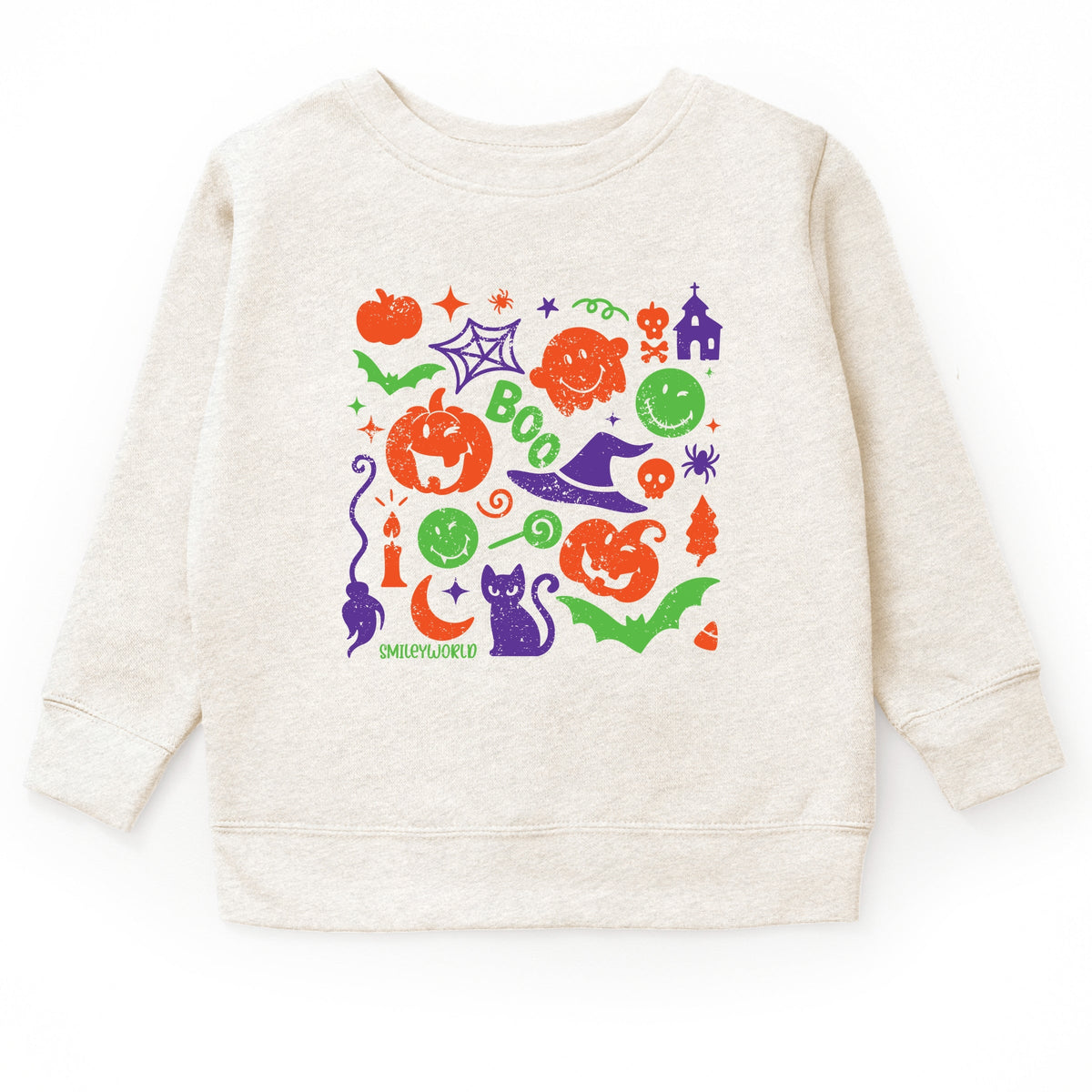 SmileyWorld Halloween Silhouette - Toddler Graphic Sweatshirt and Youth Graphic Sweatshirt