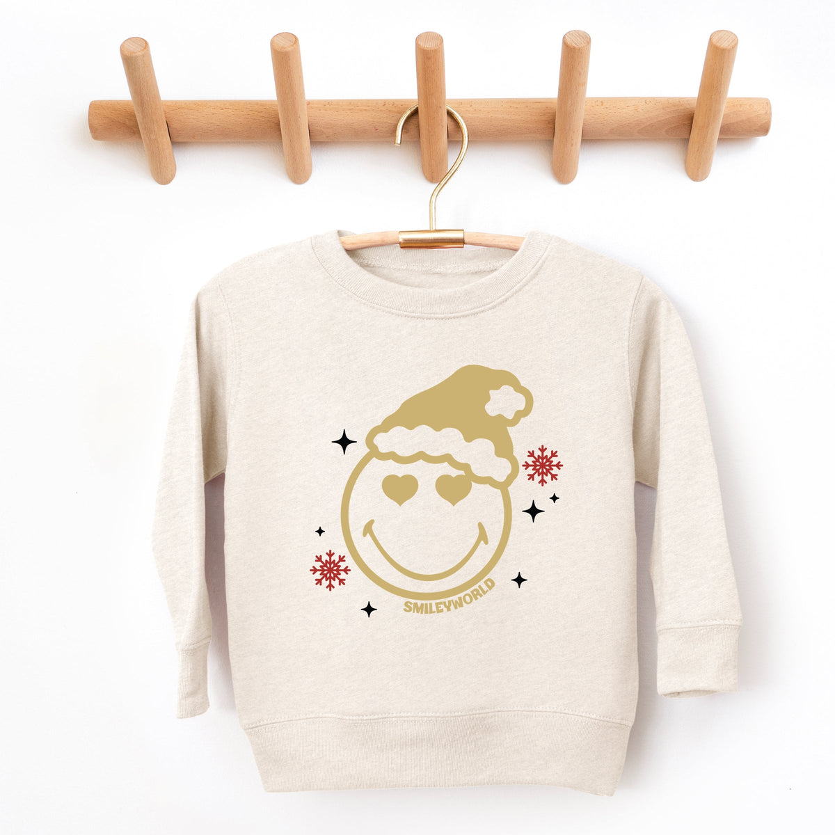 SmileyWorld Christmas Heart Eyes - Toddler Graphic Sweatshirt