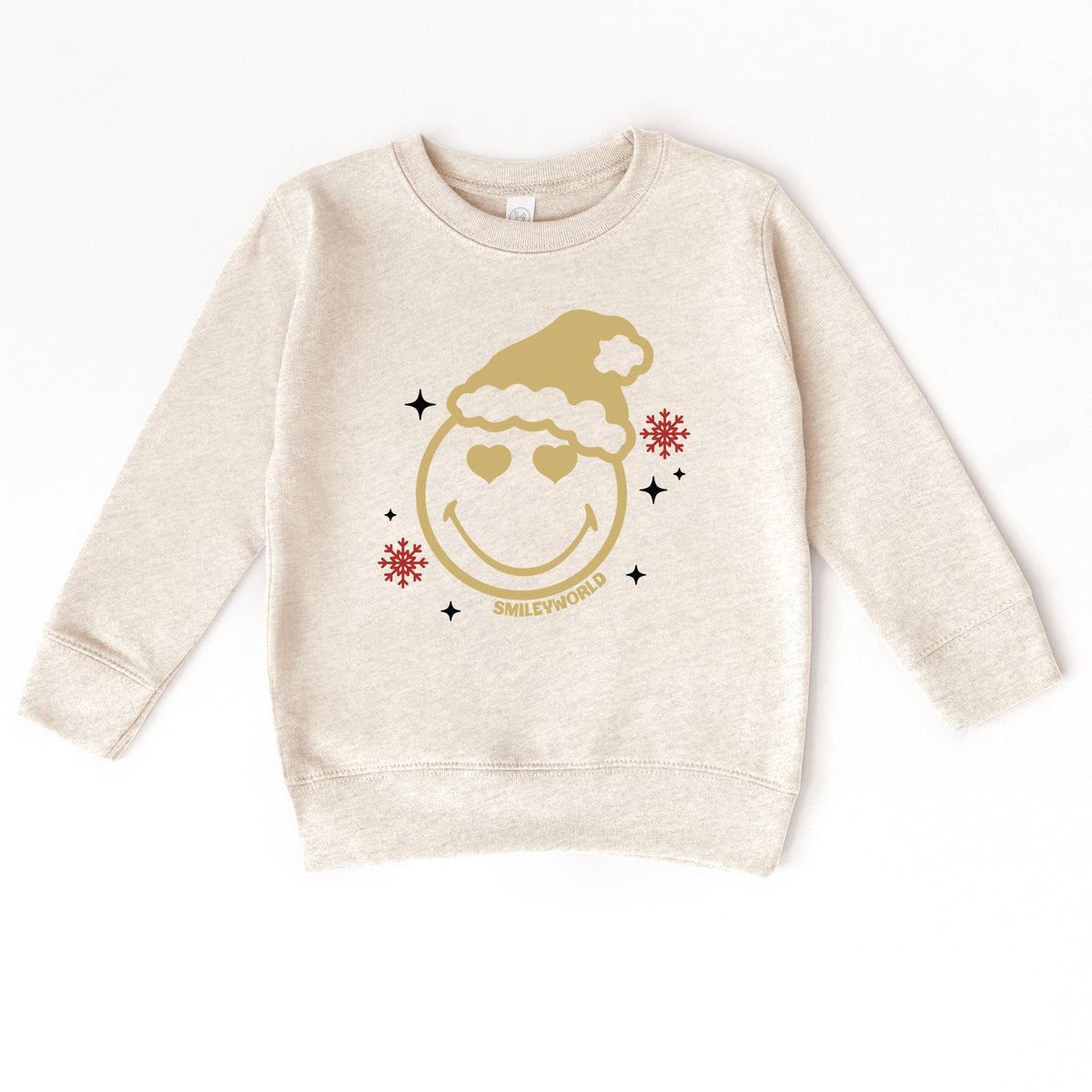 SmileyWorld Christmas Heart Eyes - Toddler Graphic Sweatshirt