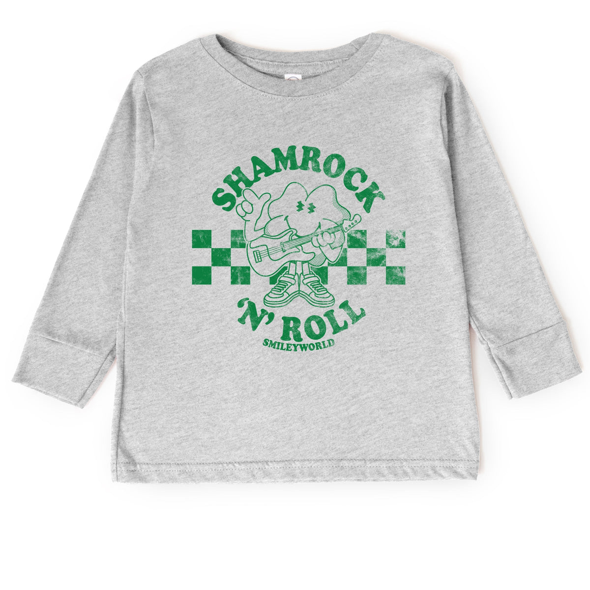SmileyWorld Shamrock 'N' Roll - Toddler Long Sleeve Graphic Tee