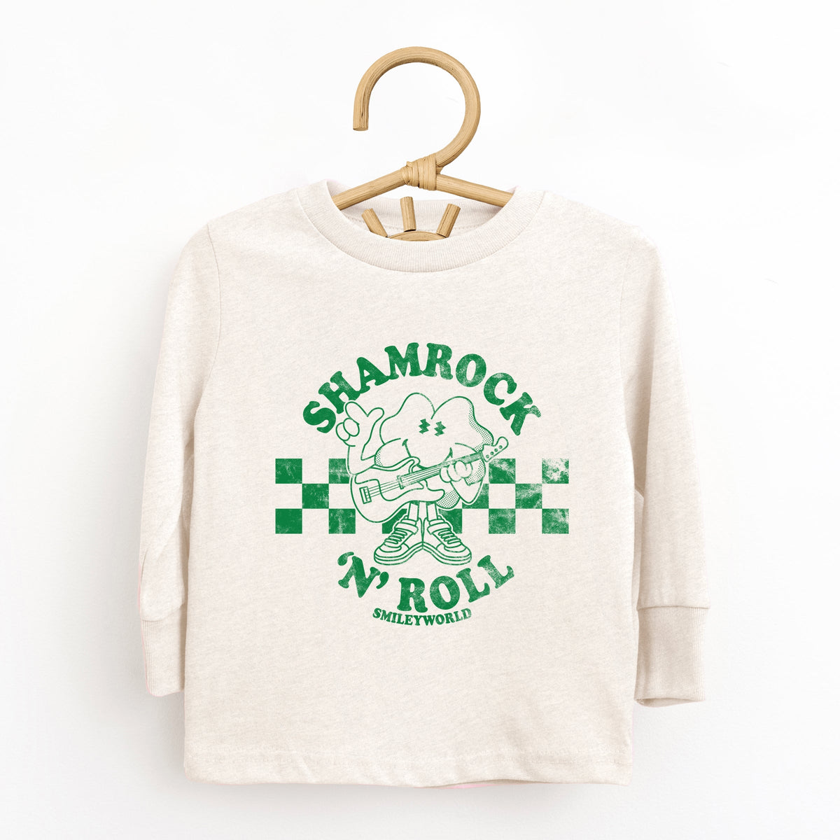 SmileyWorld Shamrock 'N' Roll - Toddler Long Sleeve Graphic Tee