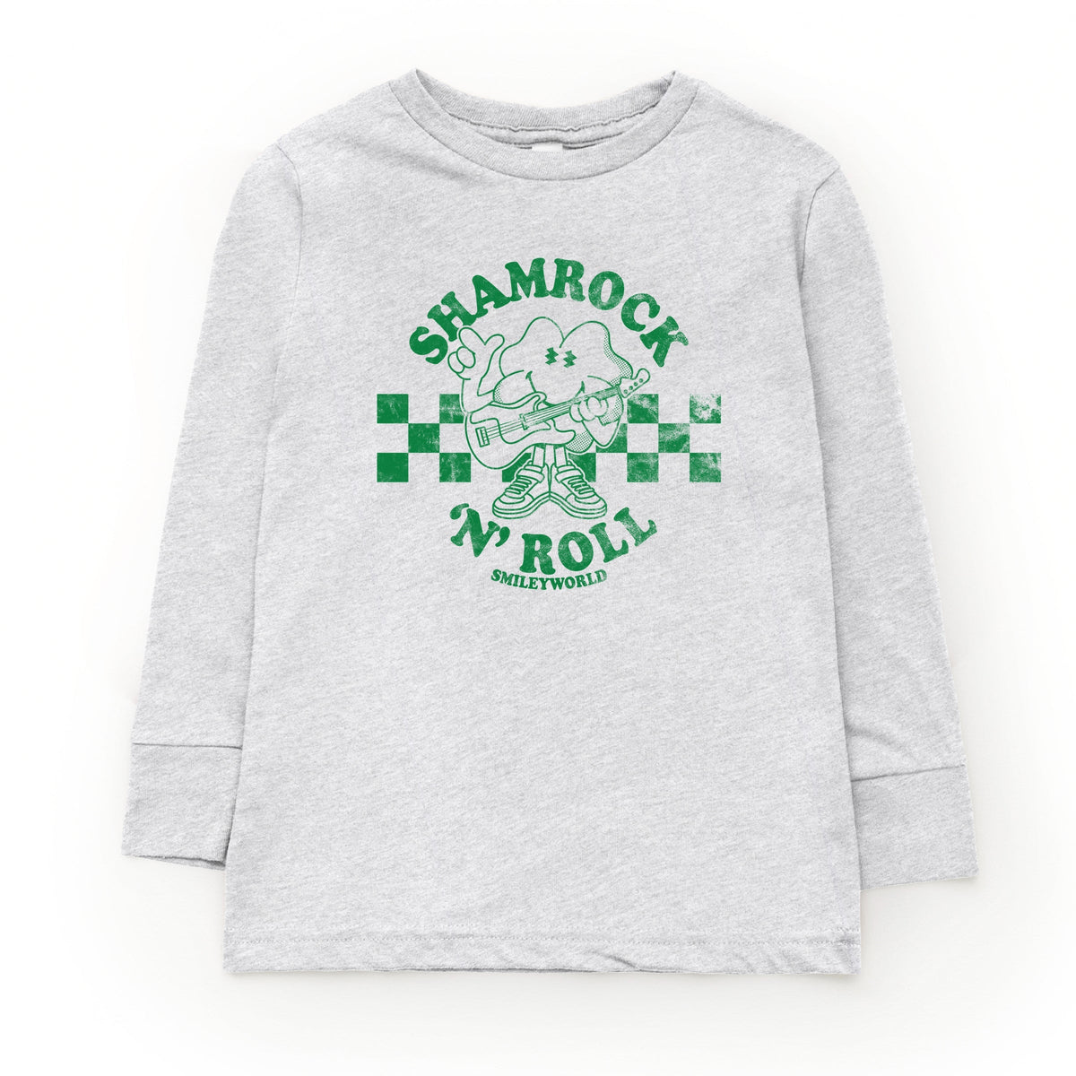 SmileyWorld Shamrock 'N' Roll - Youth Long Sleeve Graphic T-Shirt