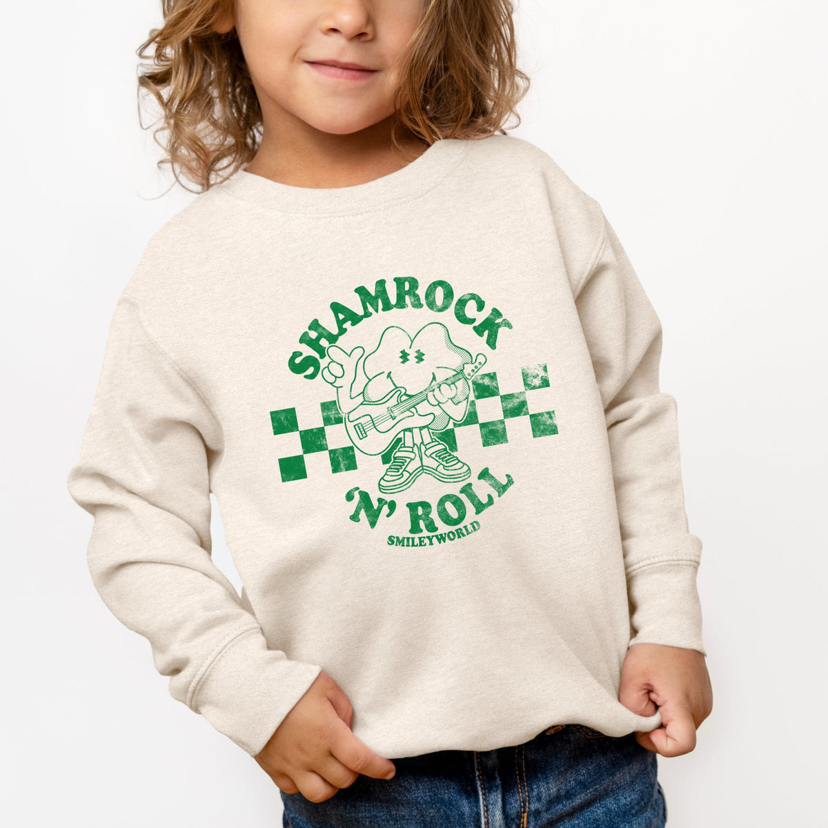 SmileyWorld Shamrock 'N' Roll - Toddler Graphic Sweatshirt