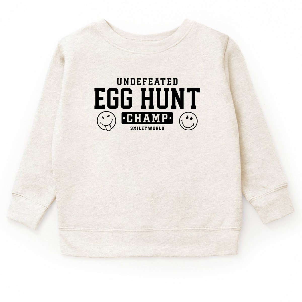 SmileyWorld Undefeated Egg Hunt Champ - Youth Graphic Sweatshirt