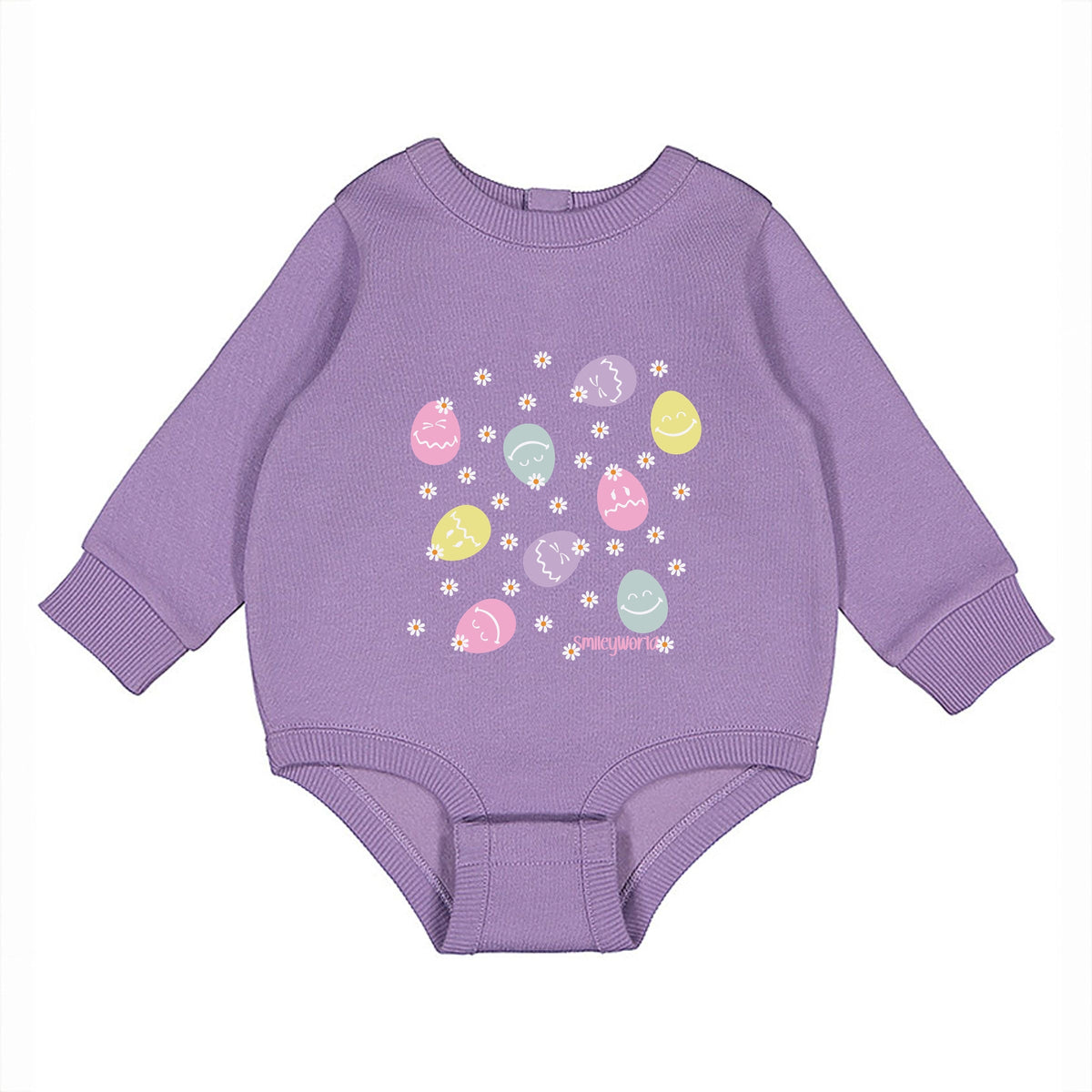 SmileyWorld Egg Flower Collage - Infant Fleece BodySuit