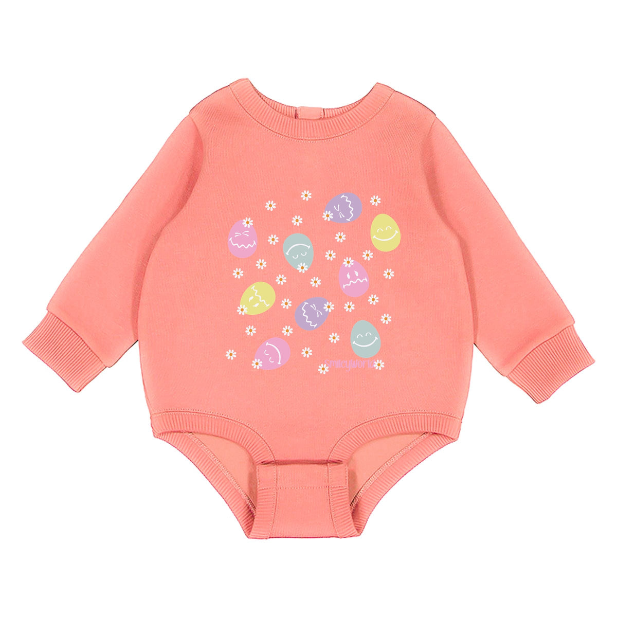 SmileyWorld Egg Flower Collage - Infant Fleece BodySuit