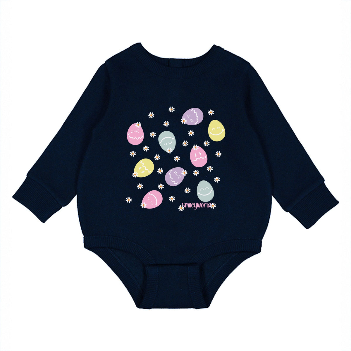 SmileyWorld Egg Flower Collage - Infant Fleece BodySuit