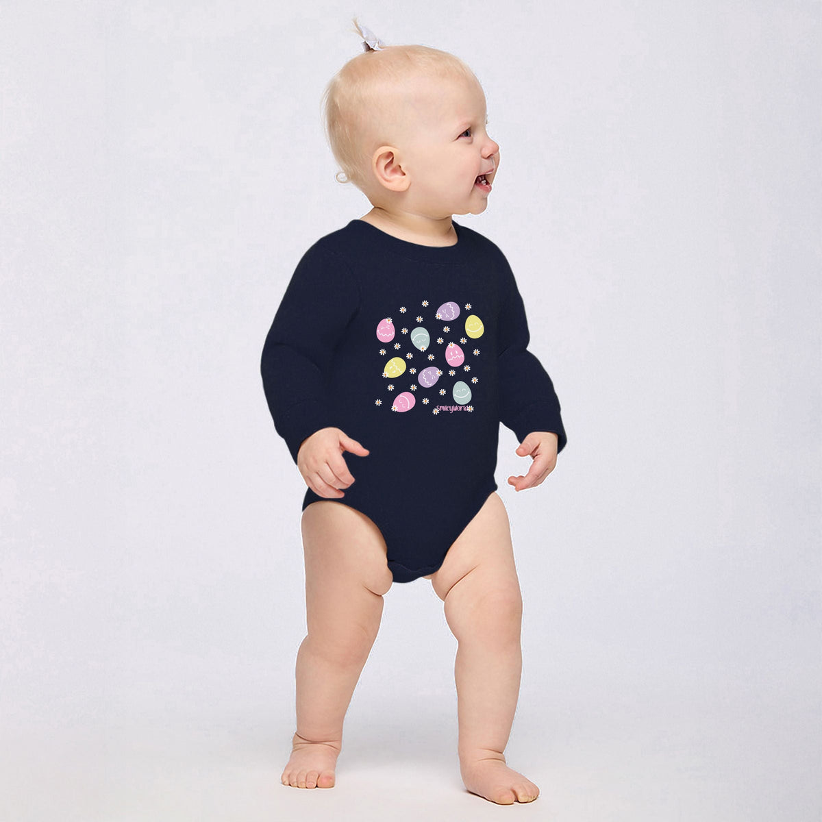 SmileyWorld Egg Flower Collage - Infant Fleece BodySuit