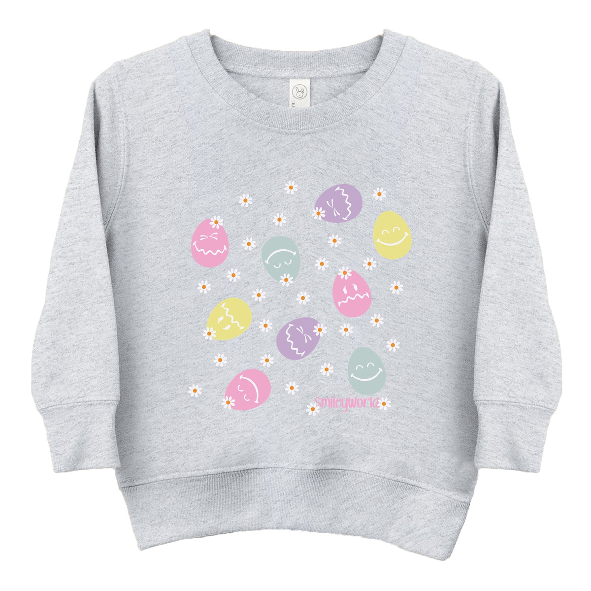 SmileyWorld Egg Flower Collage - Toddler Graphic Sweatshirt