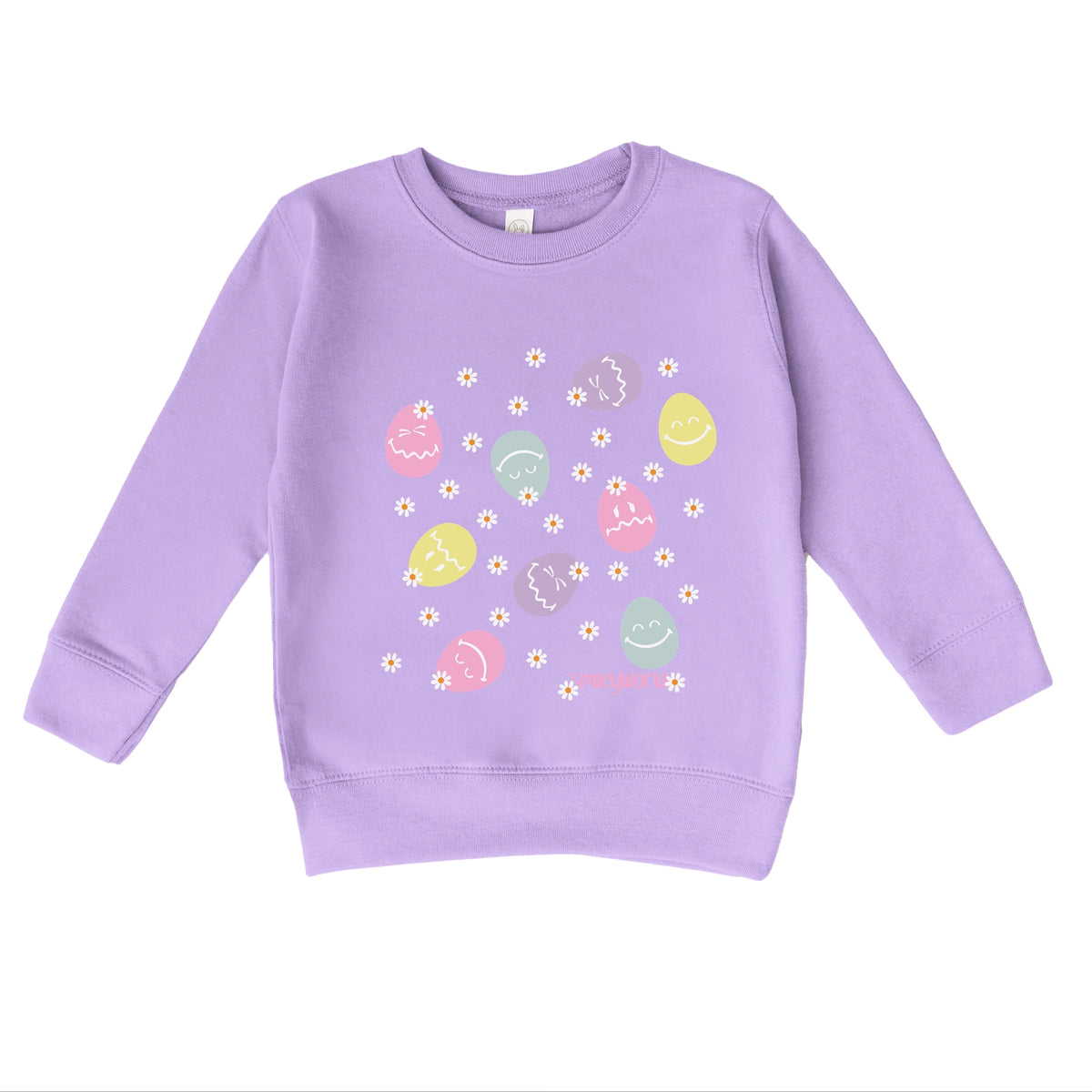 SmileyWorld Egg Flower Collage - Toddler Graphic Sweatshirt