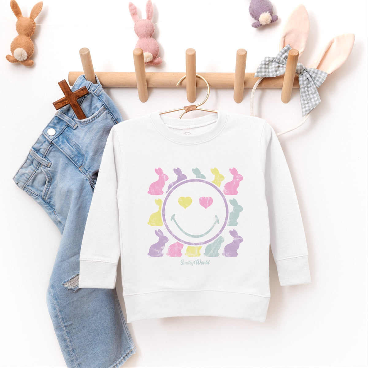 SmileyWorld Bunny Silhouettes - Toddler Graphic Sweatshirt