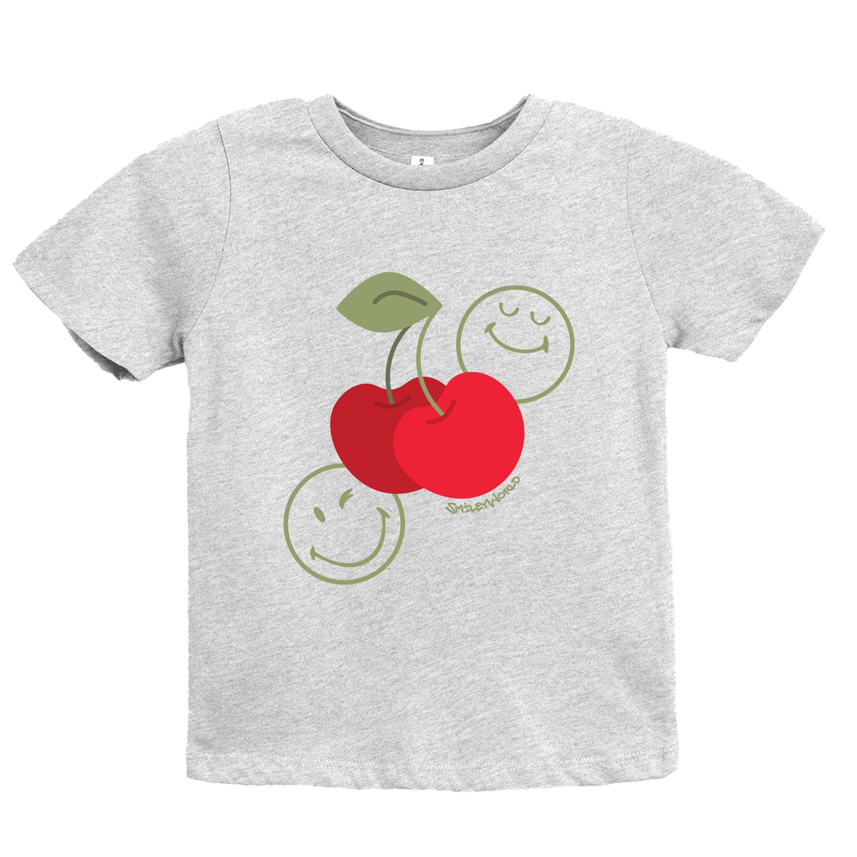 SmileyWorld Cherry Bunch - Youth Short Sleeve Graphic T-Shirt