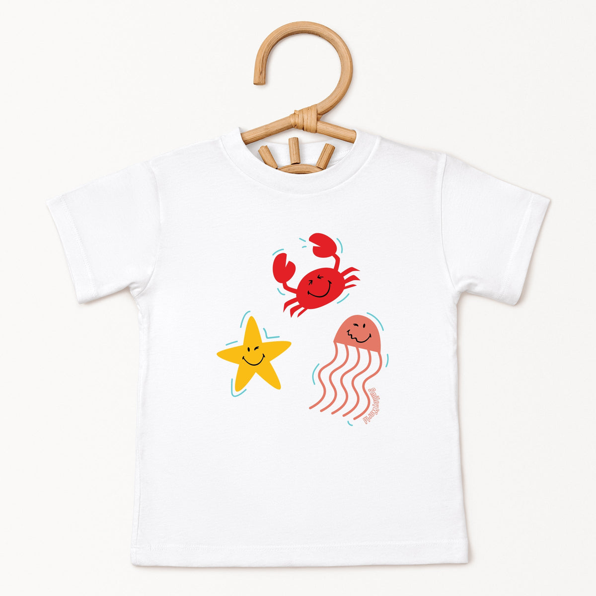 SmileyWorld Sea Critters - Toddler Short Sleeve Graphic T-Shirt