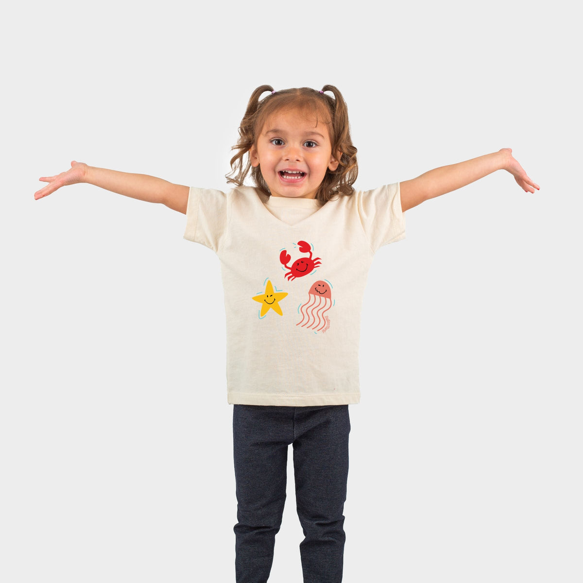 SmileyWorld Sea Critters - Toddler Short Sleeve Graphic T-Shirt