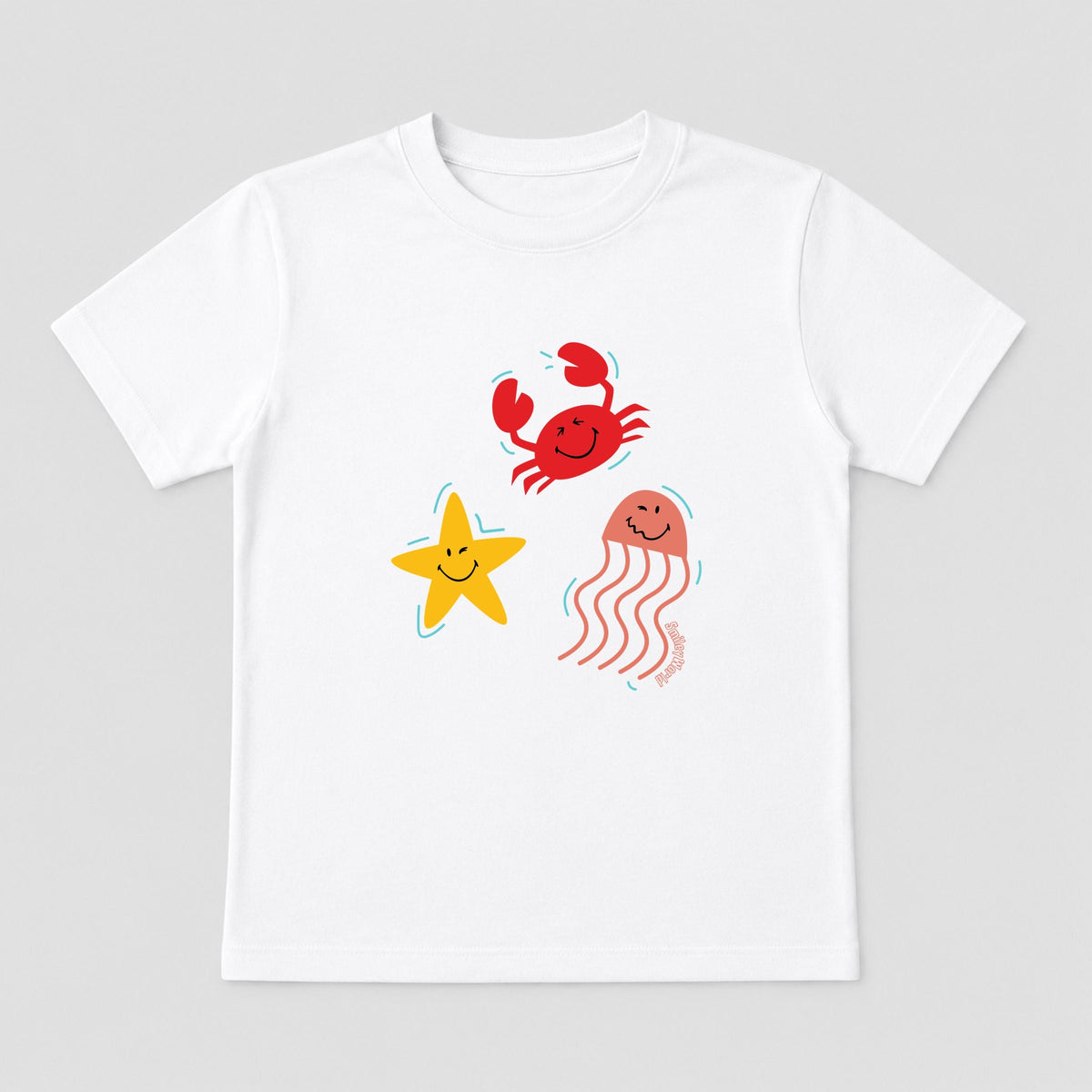 SmileyWorld Sea Critters - Toddler Short Sleeve Graphic T-Shirt