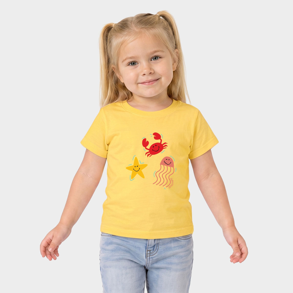 SmileyWorld Sea Critters - Toddler Short Sleeve Graphic T-Shirt