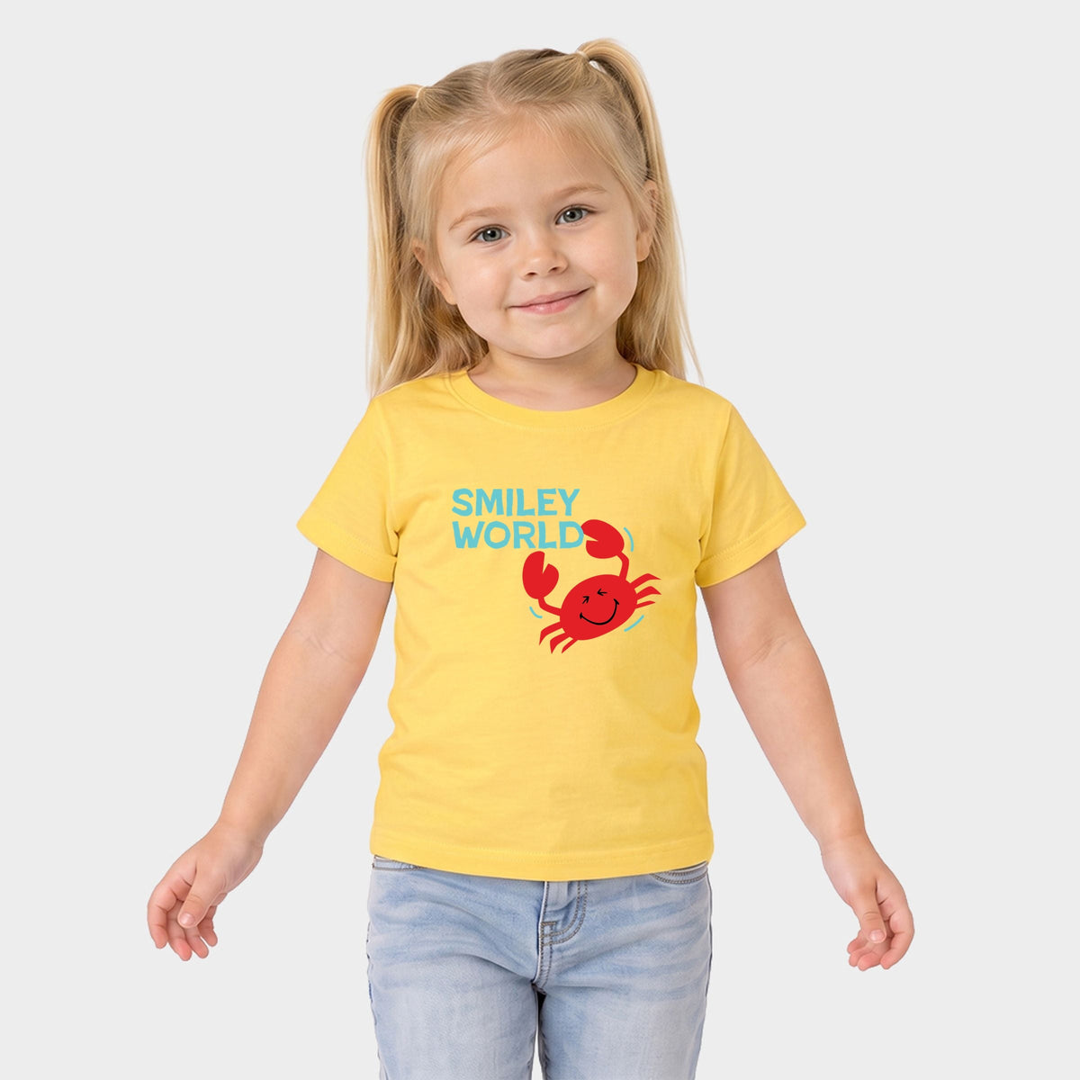 SmileyWorld Crabby - Toddler Short Sleeve Graphic T-Shirt