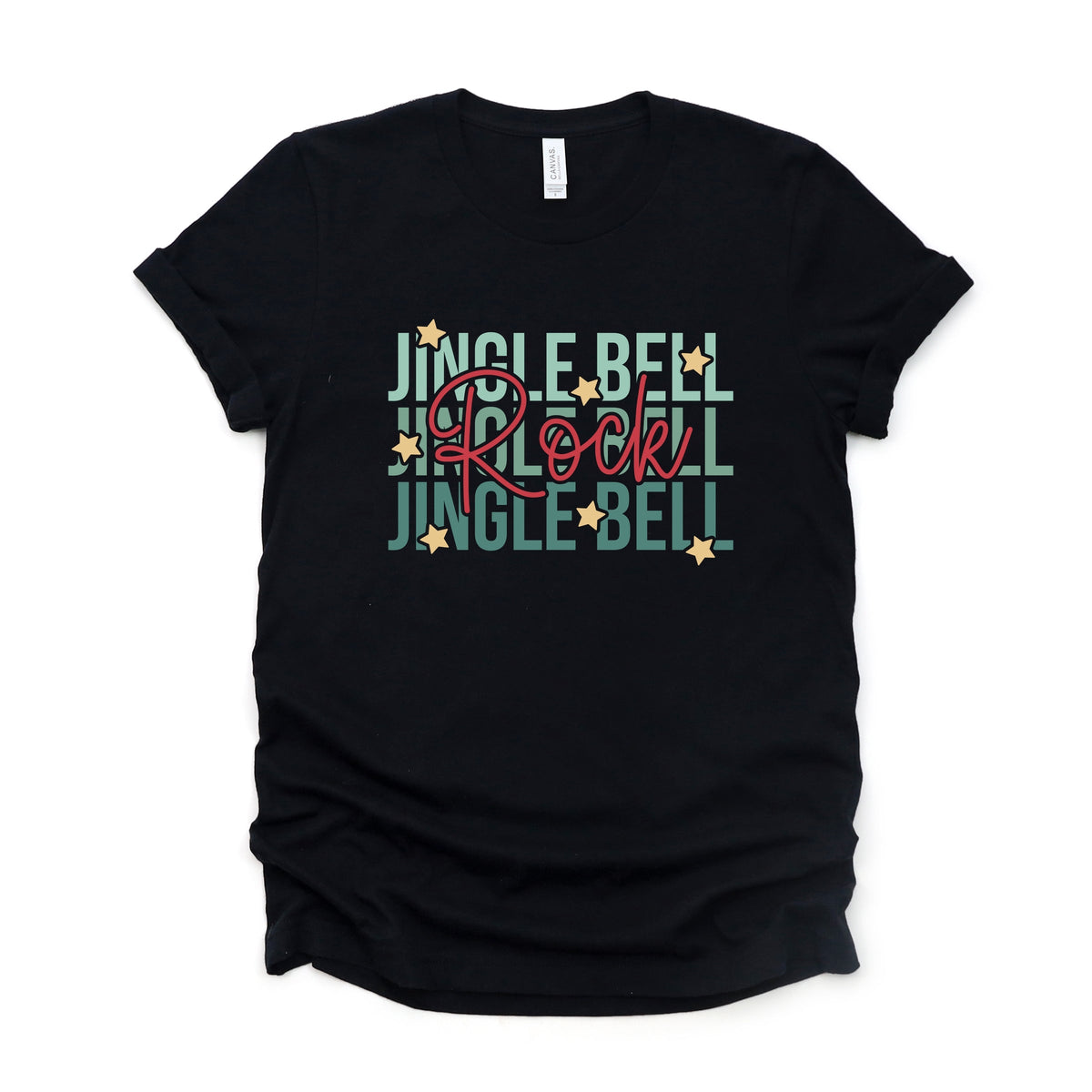 Jingle Bell Rock Stacked Stars - Women's Short Sleeve Tee