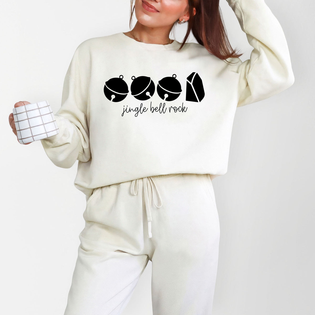 Jingle Bell Rock Icons - Women's Lightweight Garment Dyed Sweatshirt