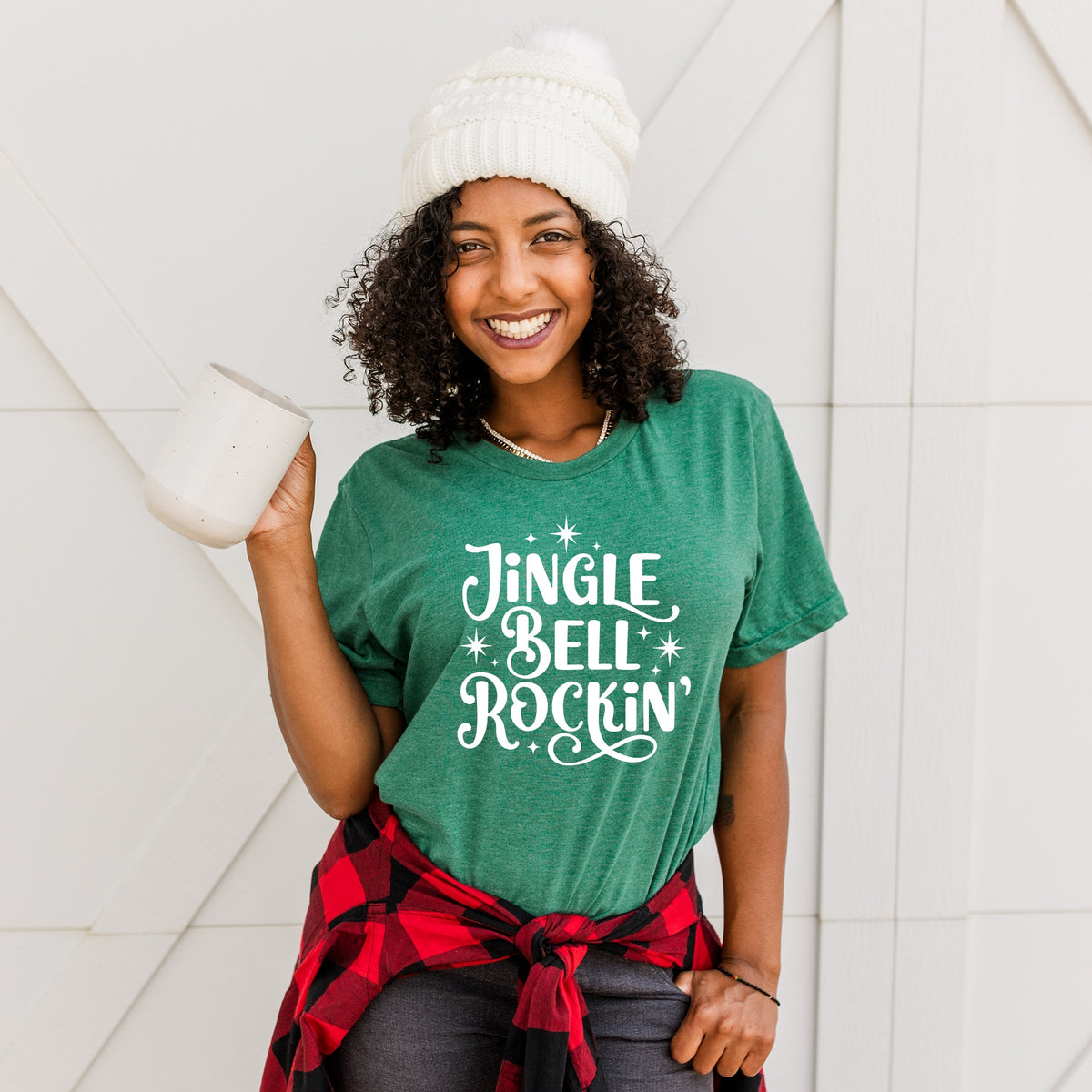 Jingle Bell Rockin' Sparkle - Womens Short Sleeve Tee