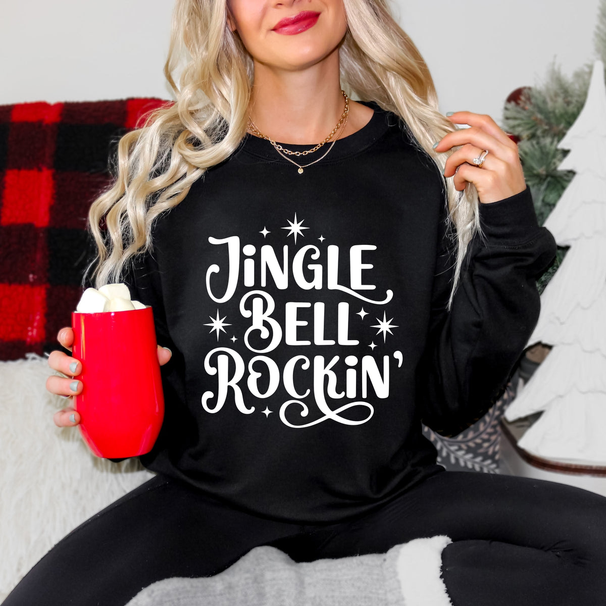 Jingle Bell Rockin' Sparkle -  Womens Sweatshirt