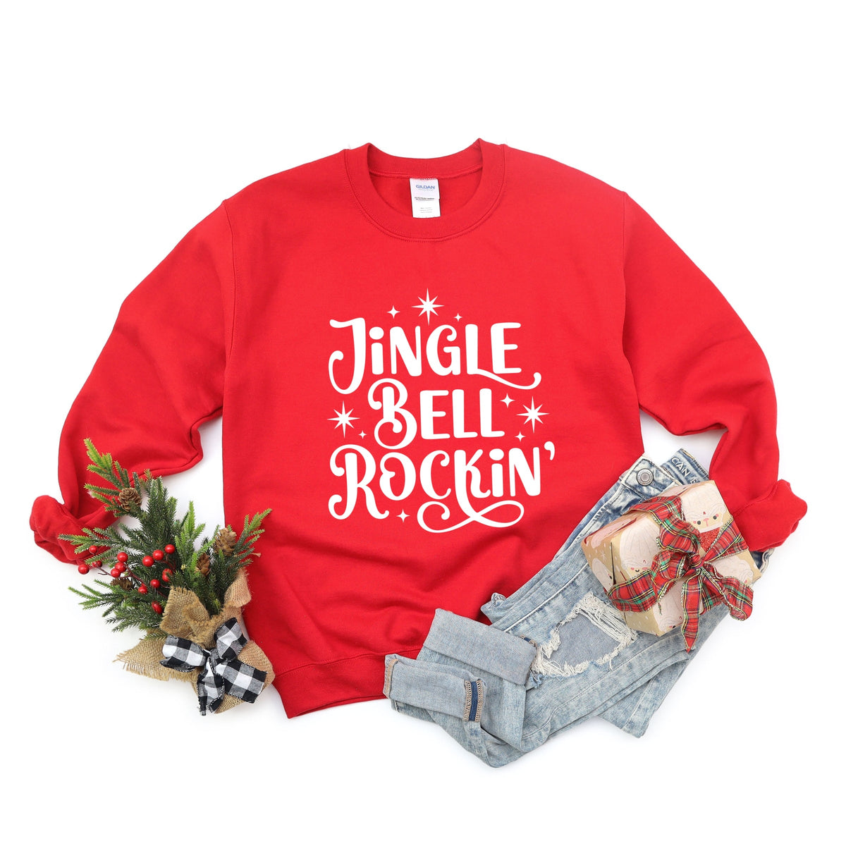 Jingle Bell Rockin' Sparkle -  Womens Sweatshirt