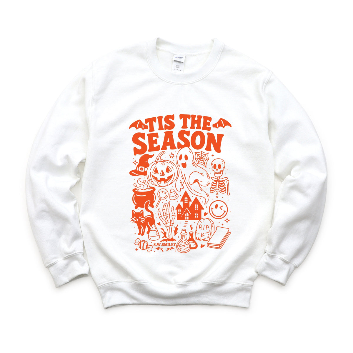 S.W.Smiley Tis The Season Halloween - Women's Graphic Sweatshirt