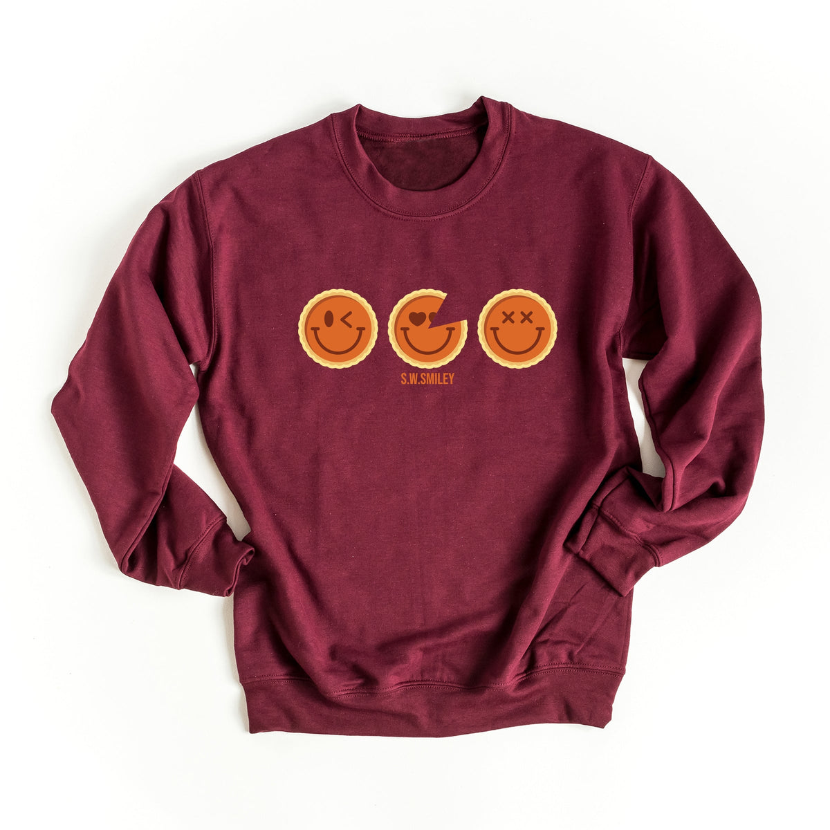 S.W.Smiley Pumpkin Pies - Women's Graphic Sweatshirt