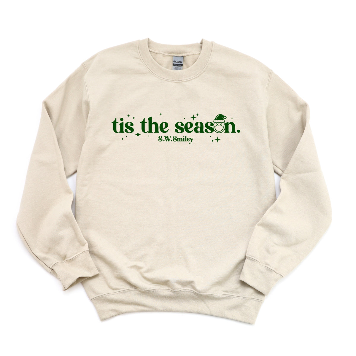 S.W.Smiley Tis The Season Sparkle - Women's Graphic Sweatshirt