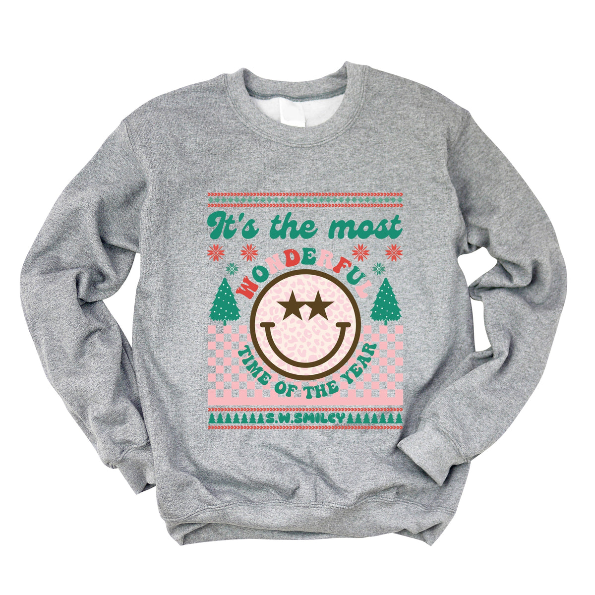 S.W.Smiley The Most Wonderful Time Smiley -  Women's Graphic Sweatshirt