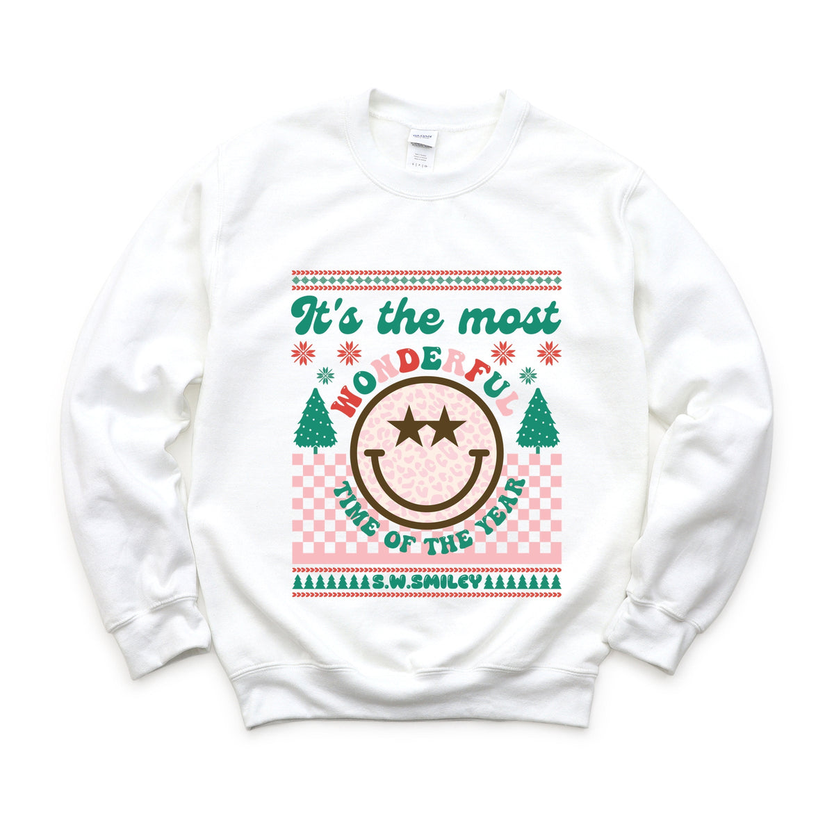 S.W.Smiley The Most Wonderful Time Smiley -  Women's Graphic Sweatshirt