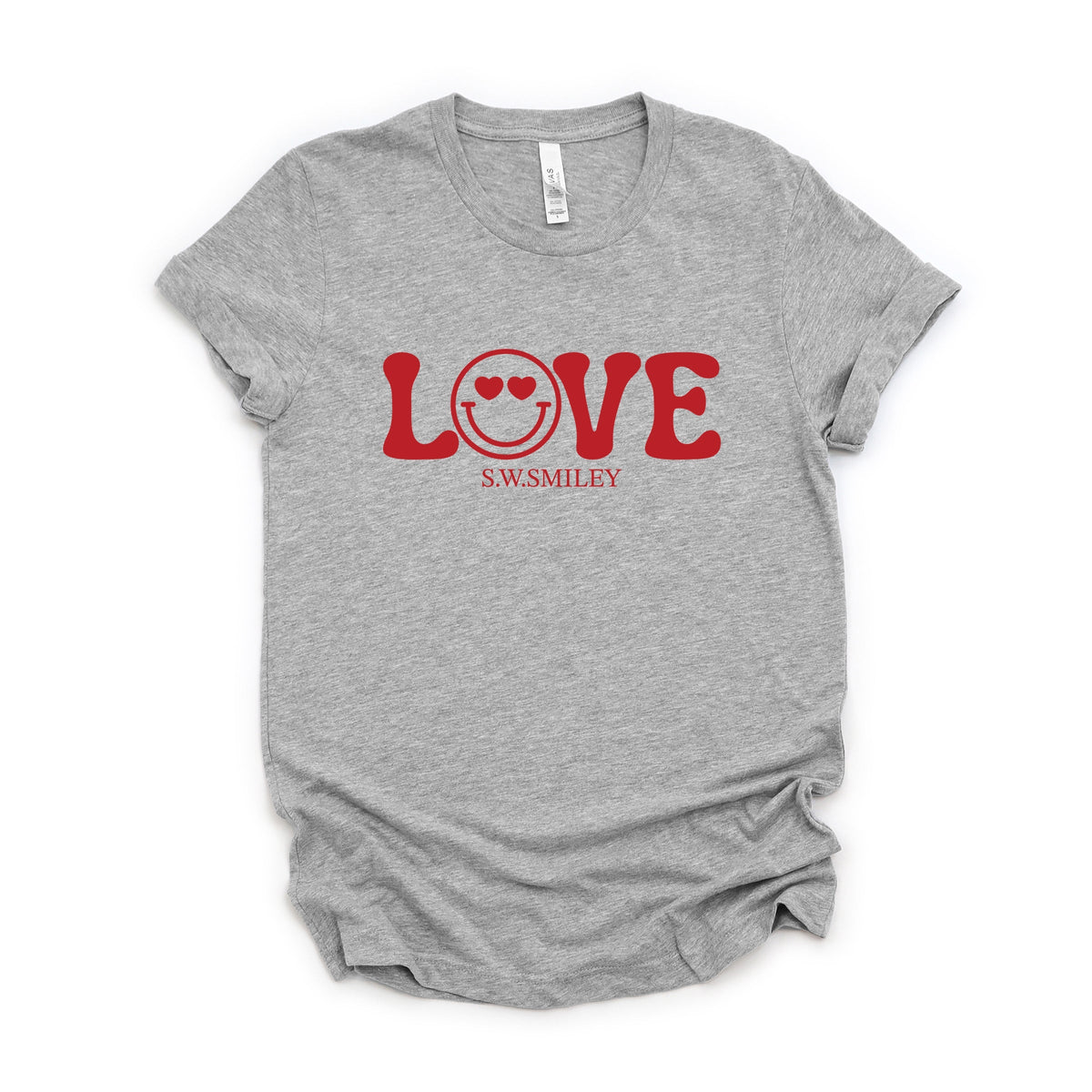 S.W.Smiley Love Smile - Women's Short Sleeve Graphic T-Shirt