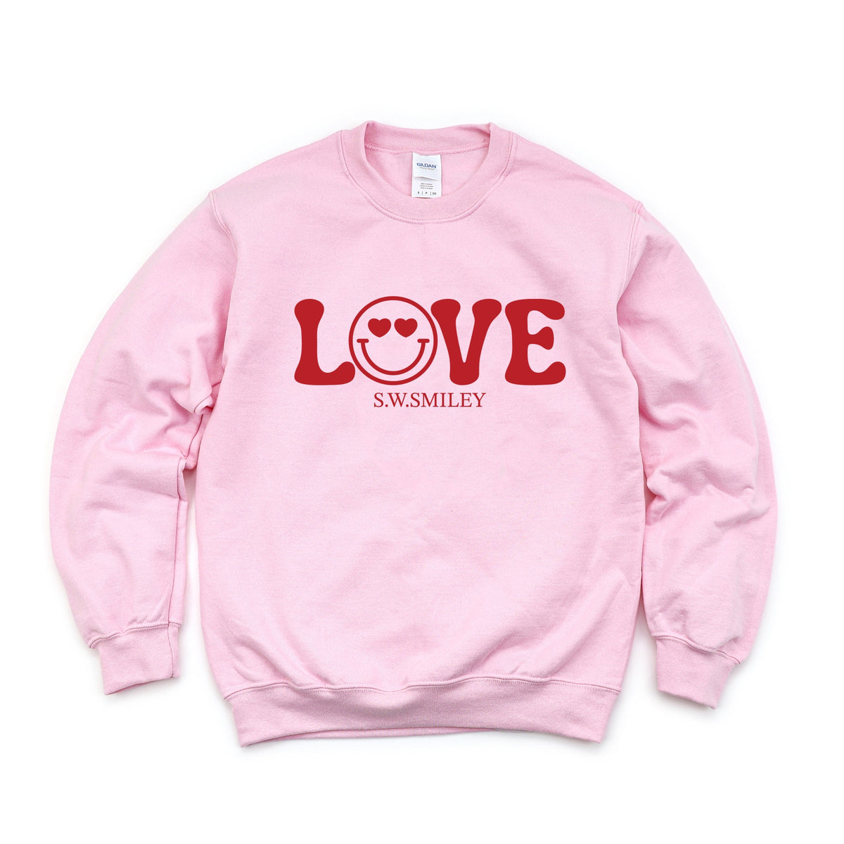 S.W.Smiley Love Smile -  Women's Graphic Sweatshirt