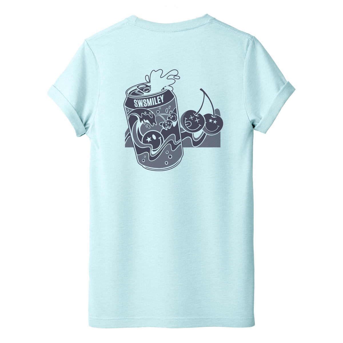 S.W.Smiley Soda Can Splash - Women's Short Sleeve Graphic T-Shirt