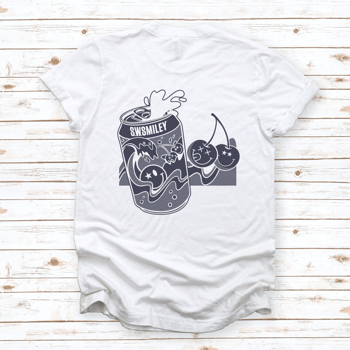 S.W.Smiley Soda Can Splash - Women's Short Sleeve Graphic T-Shirt