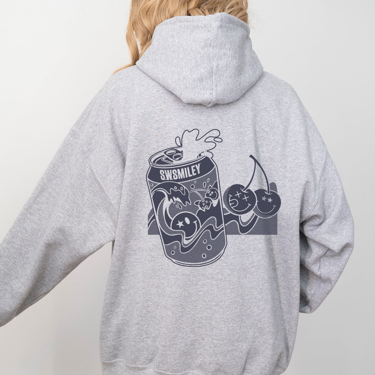 S.W.Smiley Soda Can Splash - Women's Graphic Hoodie